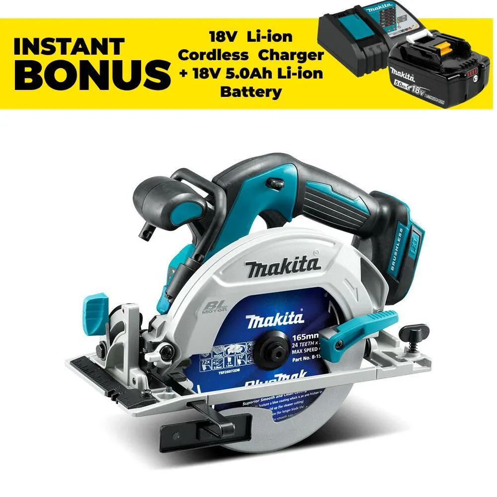 Makita DHS680Z 18V LXT Li-Ion 165mm (6-1/2") Brushless Cordless Circular Saw - Skin Only