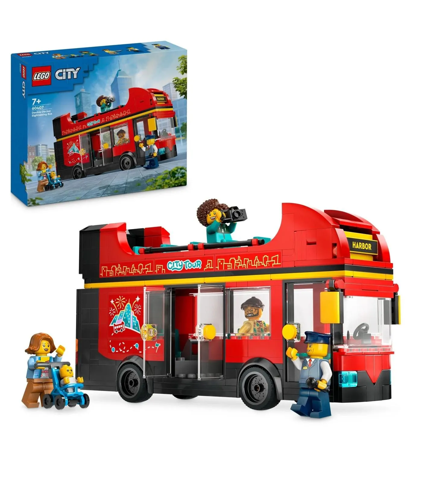 LEGO® City Red Double-Decker Sightseeing Bus 60407