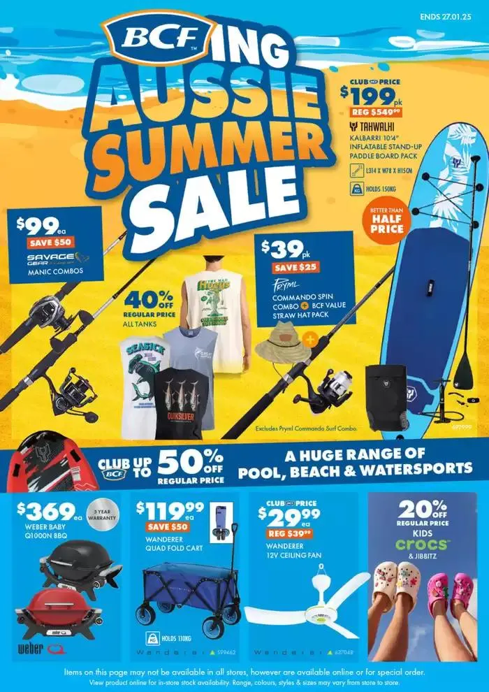Aussie Summer Sale - Catalogue valid from 6 January to 27 January 2025 - page 1