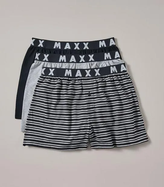Maxx 3 Pack Knit Boxers