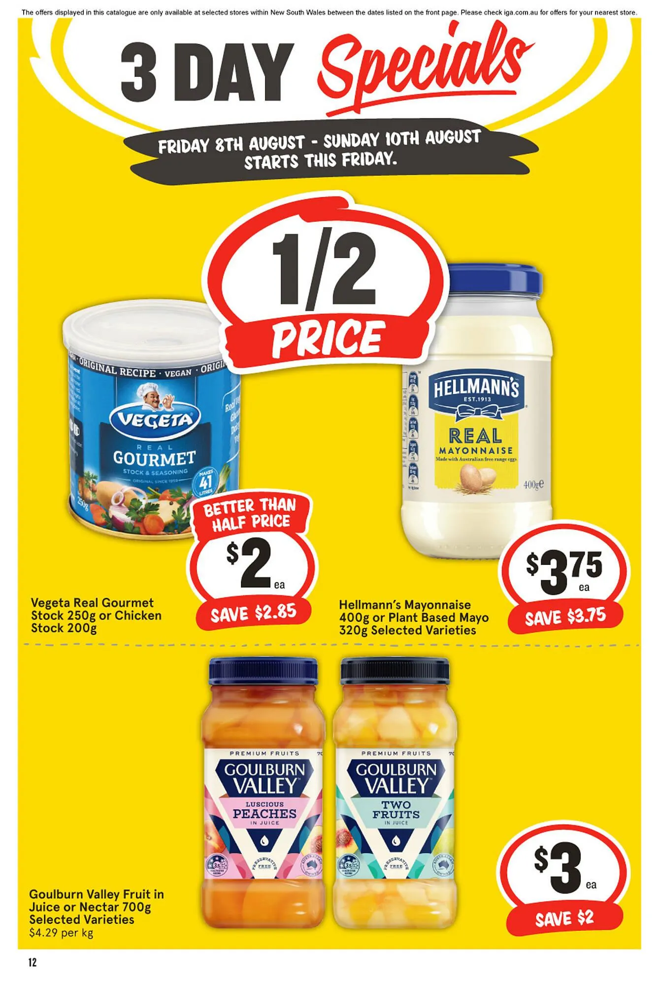 IGA catalogue - Catalogue valid from 8 August to 10 August 2025 - page 3