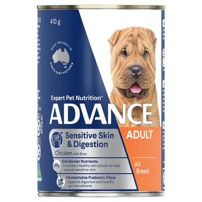 ADVANCE Adult All Breed Sensitive Chicken and Rice Wet Dog Food