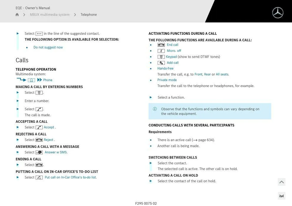 EQE Sedan - Catalogue valid from 11 September to 11 September 2025 - page 634