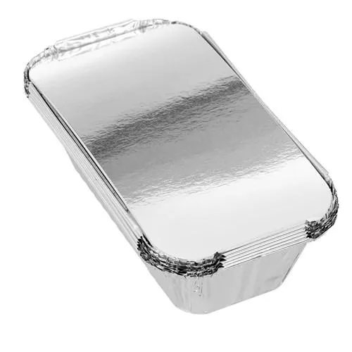 Foil Container with Lid 6Pk 20x11x5cm