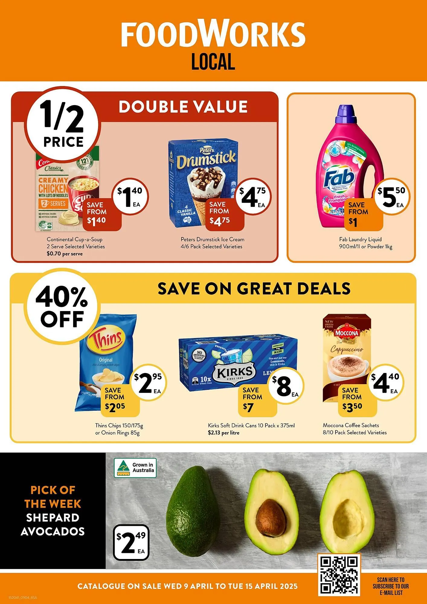 Foodworks catalogue - Catalogue valid from 9 April to 15 April 2025 - page 1