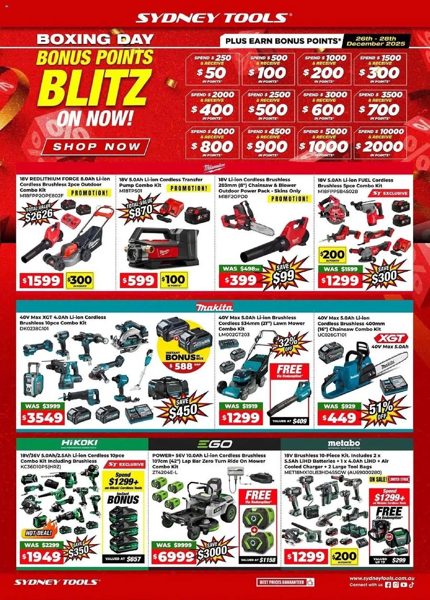 Sydney Tools catalogue - Catalogue valid from 26 December to 28 December 2025 - page 1