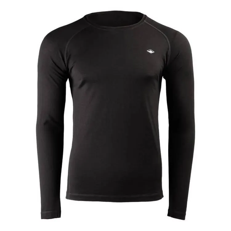 Men's Merino Blend Long Sleeve Top Black