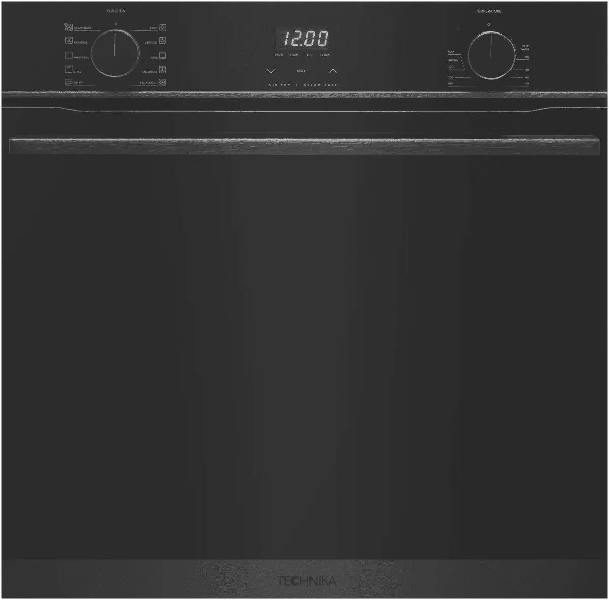 Technika 60cm 10 Function Oven Steam Bake Air Fry