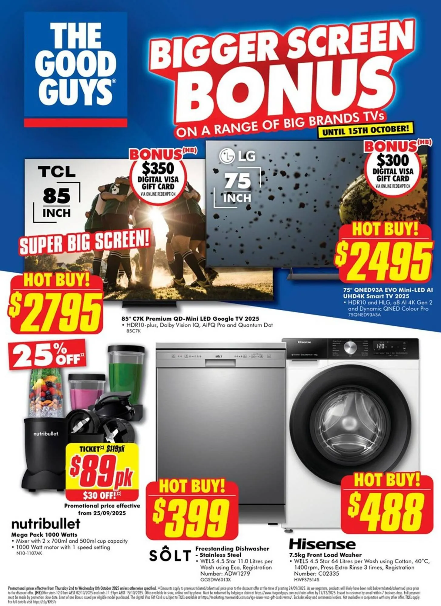 The Good Guys catalogue - Catalogue valid from 2 October to 8 October 2025 - page 1
