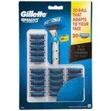 Gillette Mach3 Turbo Replacement Cartridges 20 Count