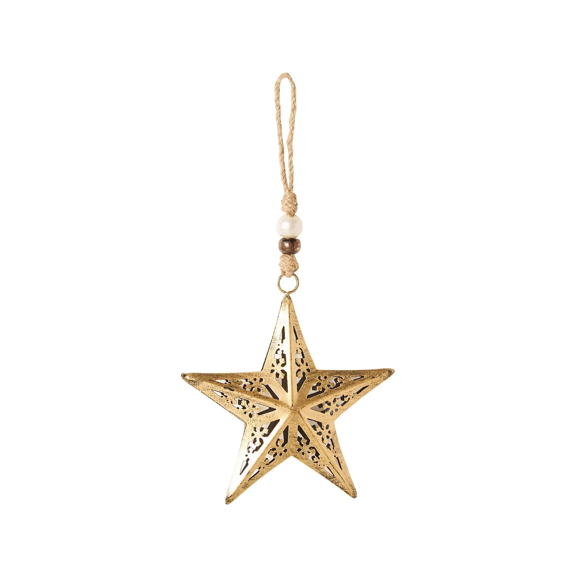 Heirloom Filigree Star Christmas Ornament Small