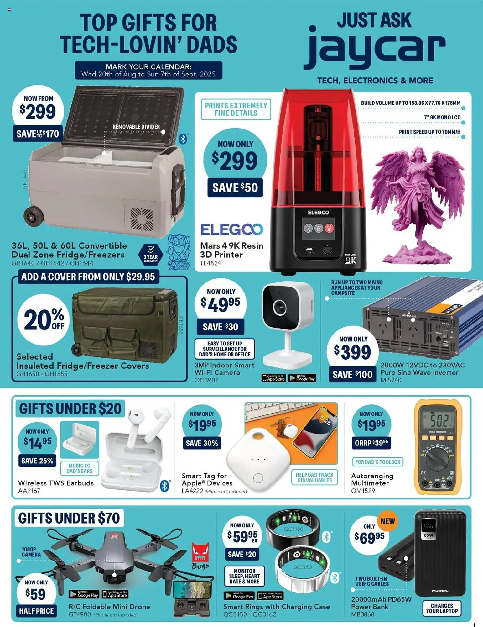 Jaycar Electronics catalogue - Catalogue valid from 19 August to 7 September 2025 - page 1