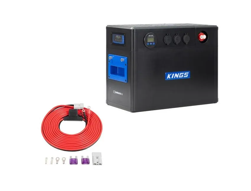 Kings BatBlock25 - 12V Plug and Play Battery Box + 25A Wiring Kit