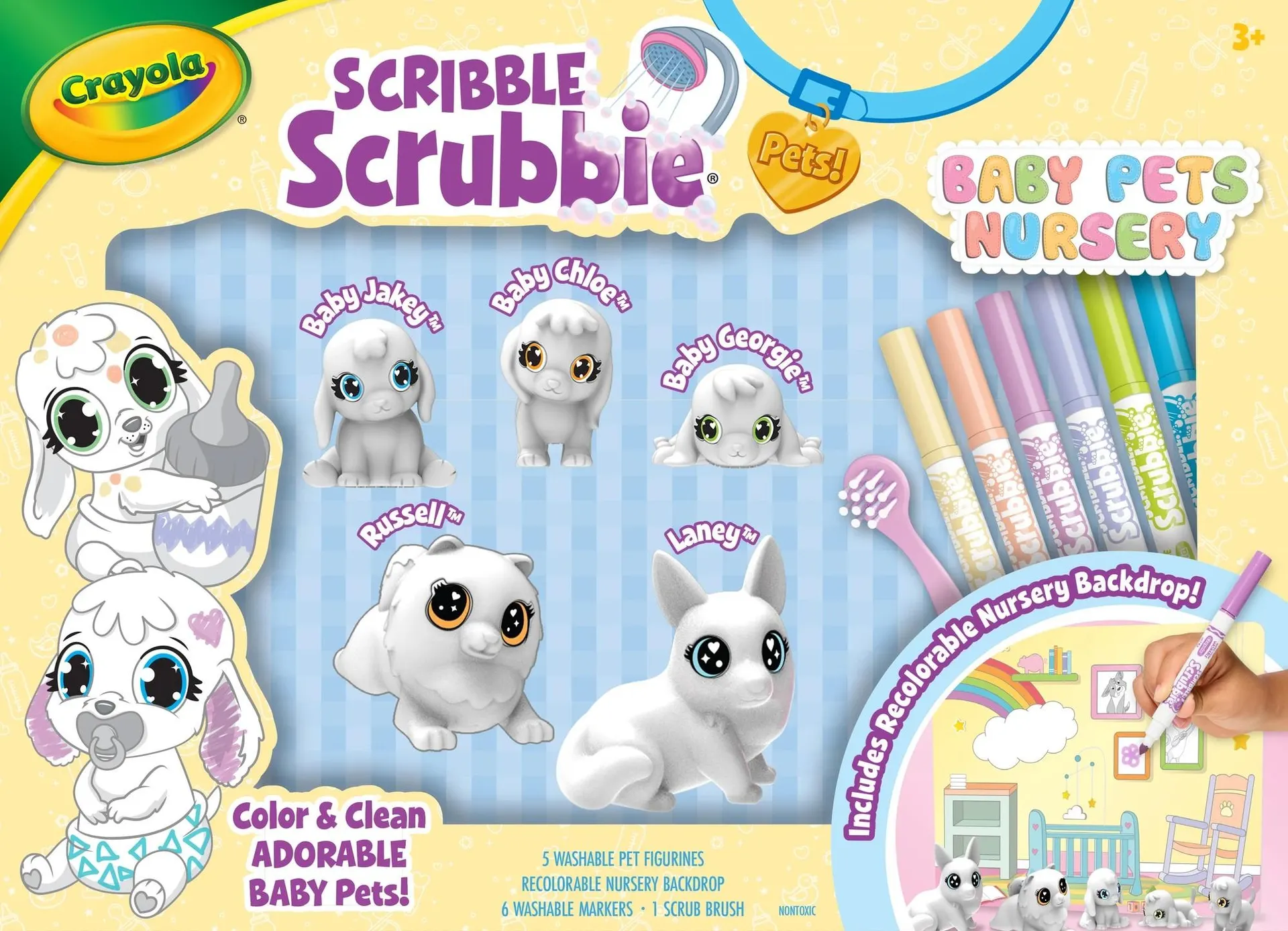 Crayola Scribble Scrubbie Baby Pets Nursery