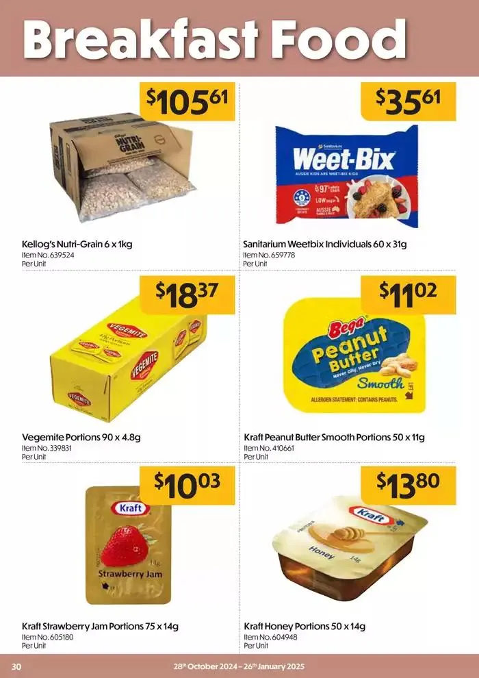 Food Service Magazine - Catalogue valid from 28 October to 26 January 2025 - page 30