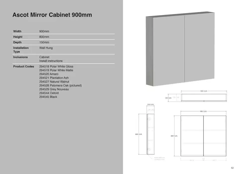 Raymor Vanities Brochure - Catalogue valid from 18 April to 30 April 2025 - page 52