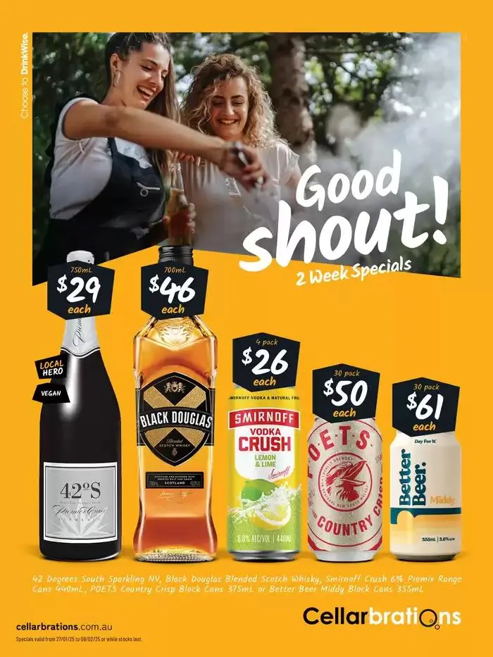 Good Shout! 27/01 - Catalogue valid from 27 January to 9 February 2025 - page 1