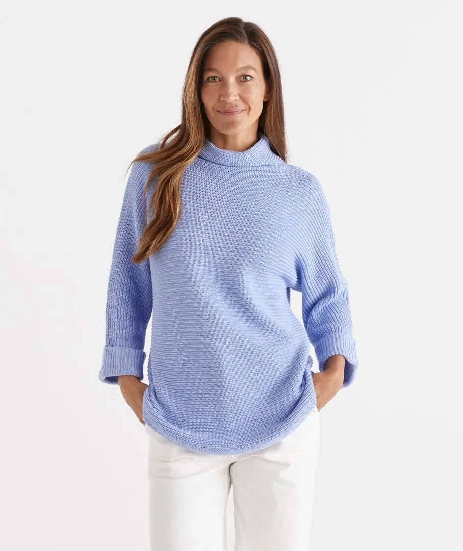 Australian Cotton Dolman High Neck Jumper