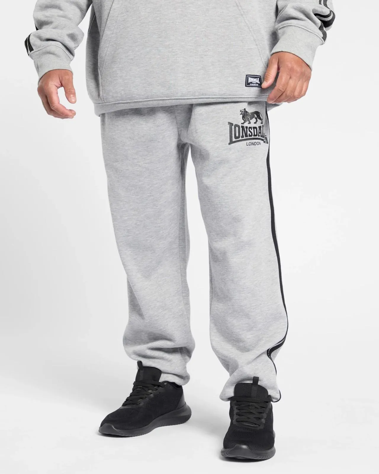 Lonsdale London Plus Trackpants - Grey Marle