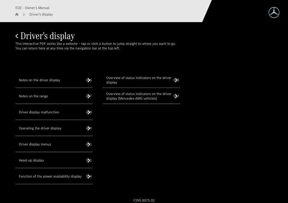 EQE Sedan - Catalogue valid from 11 September to 11 September 2025 - page 485