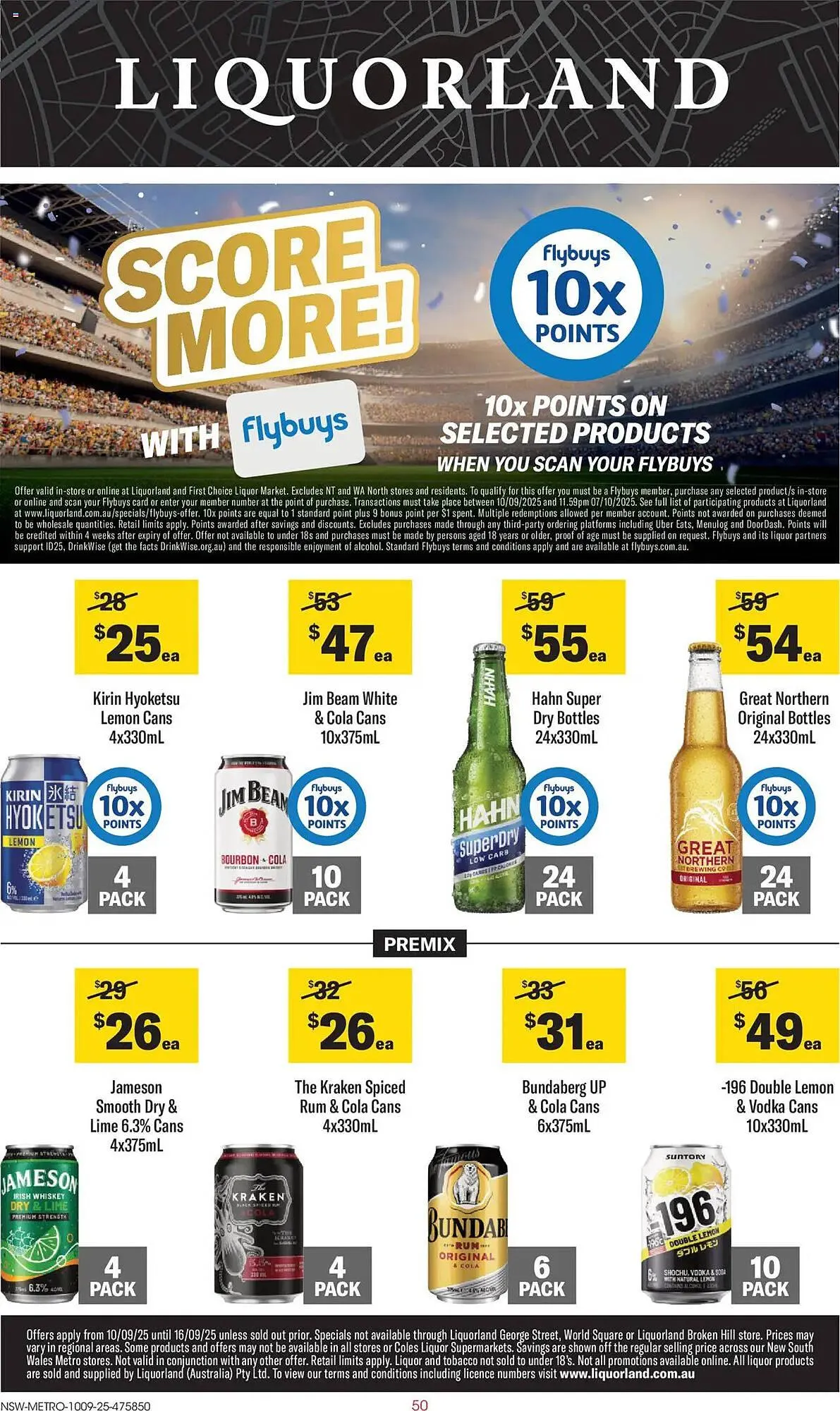 Liquorland catalogue - Catalogue valid from 9 September to 16 September 2025 - page 1