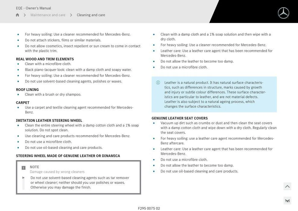 EQE Sedan - Catalogue valid from 11 September to 11 September 2025 - page 723