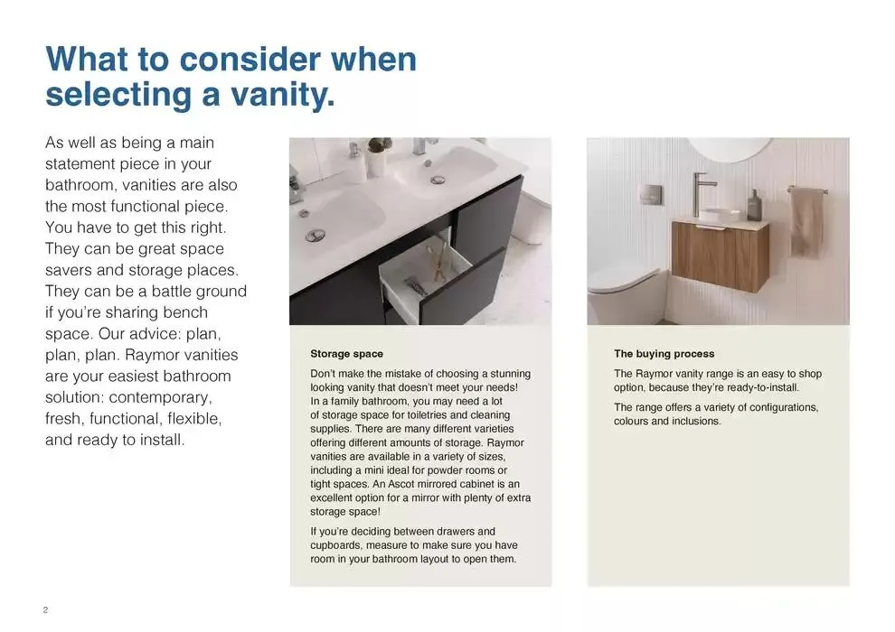 Raymor Vanities Brochure - Catalogue valid from 18 April to 30 April 2025 - page 2