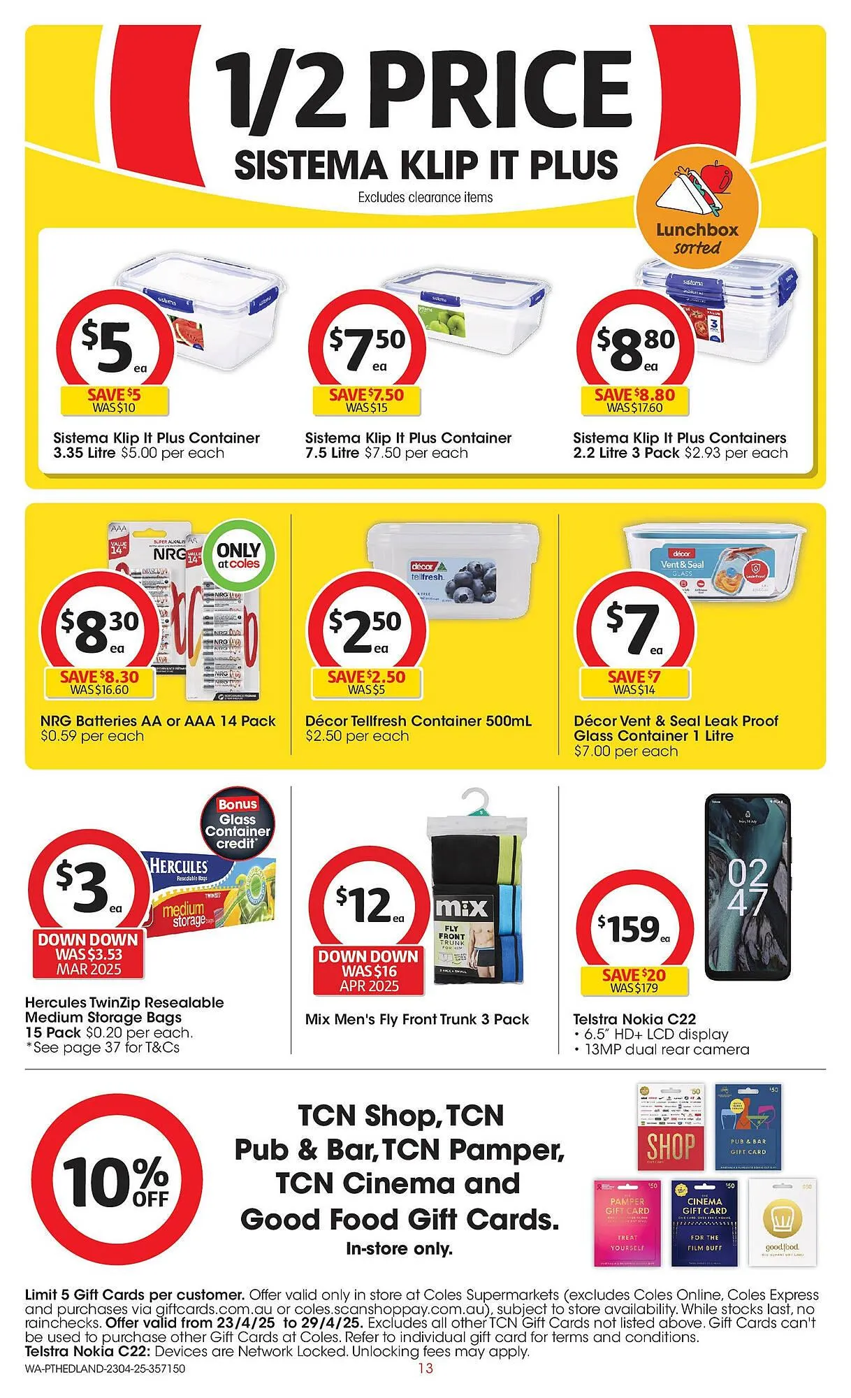 Coles catalogue - Catalogue valid from 22 April to 29 April 2025 - page 13