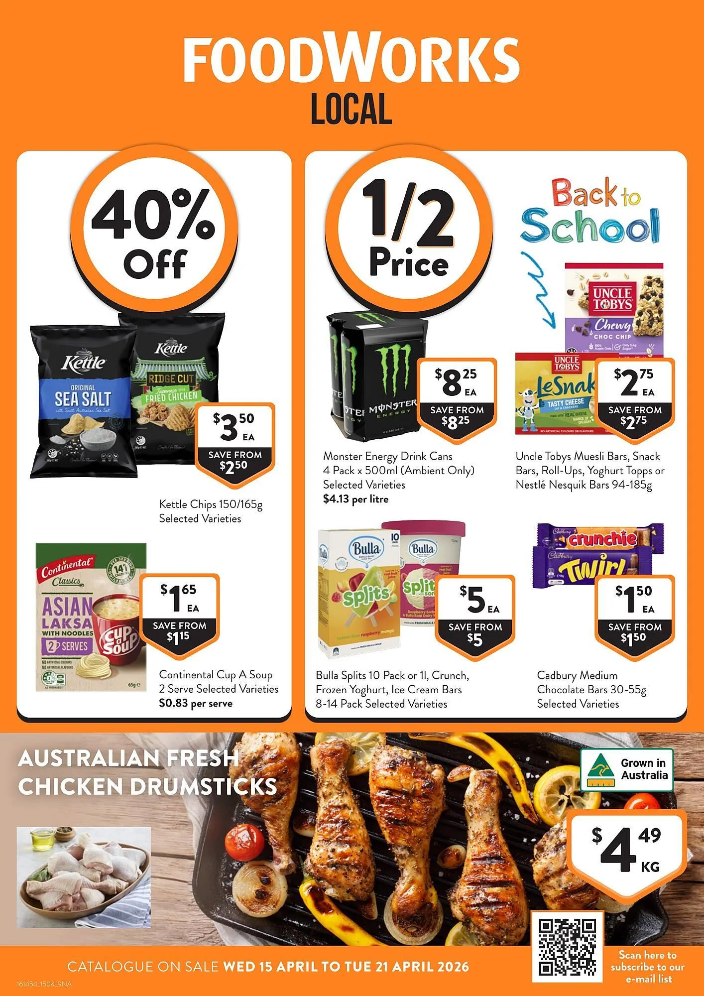 Foodworks catalogue - Catalogue valid from 15 April to 21 April 2026 - page 1