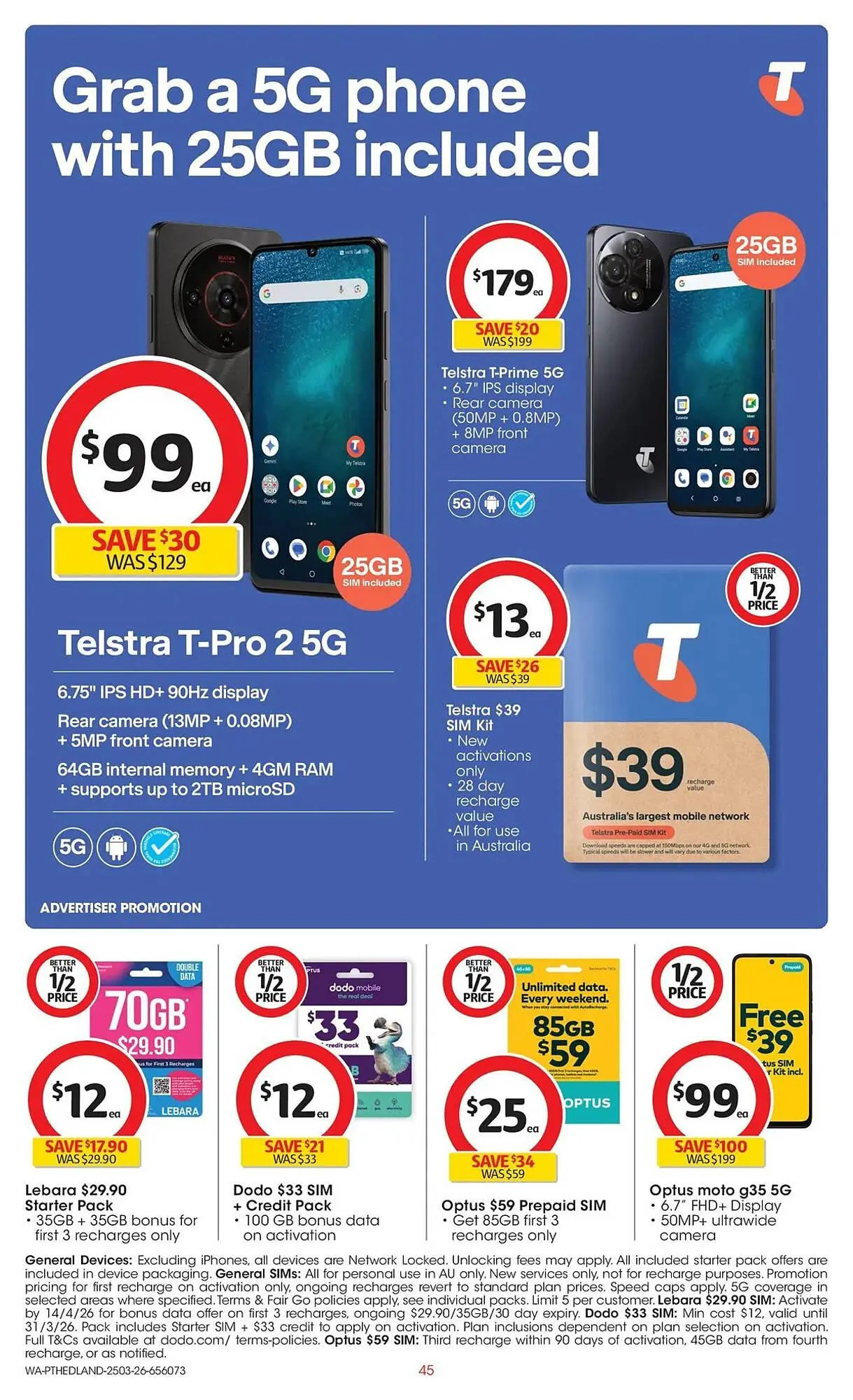 Coles catalogue - Catalogue valid from 25 March to 31 March 2026 - page 45