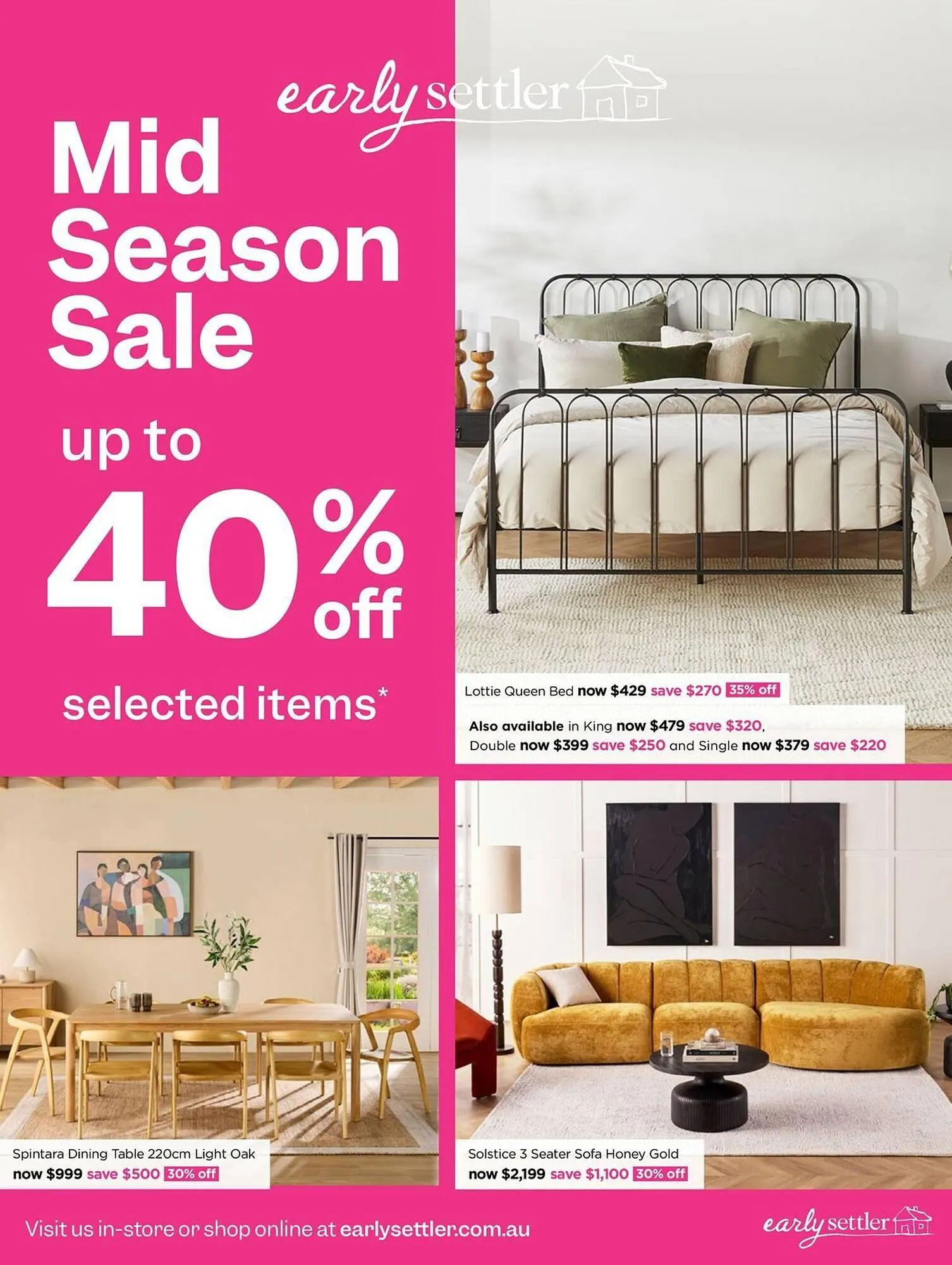 Early Settler catalogue - 1