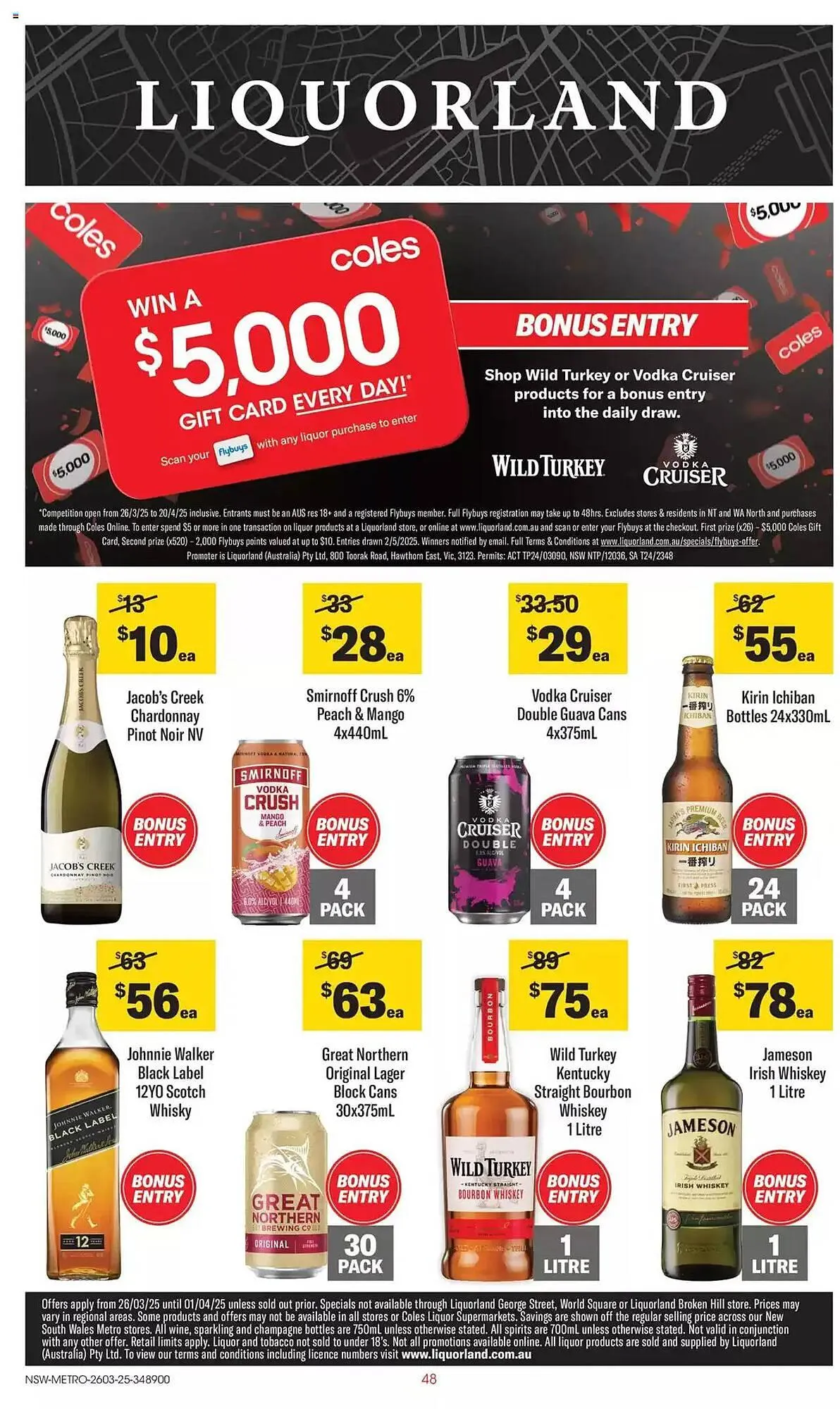 Liquorland catalogue - Catalogue valid from 26 March to 1 April 2025 - page 1