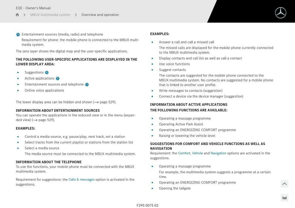 EQE Sedan - Catalogue valid from 11 September to 11 September 2025 - page 528