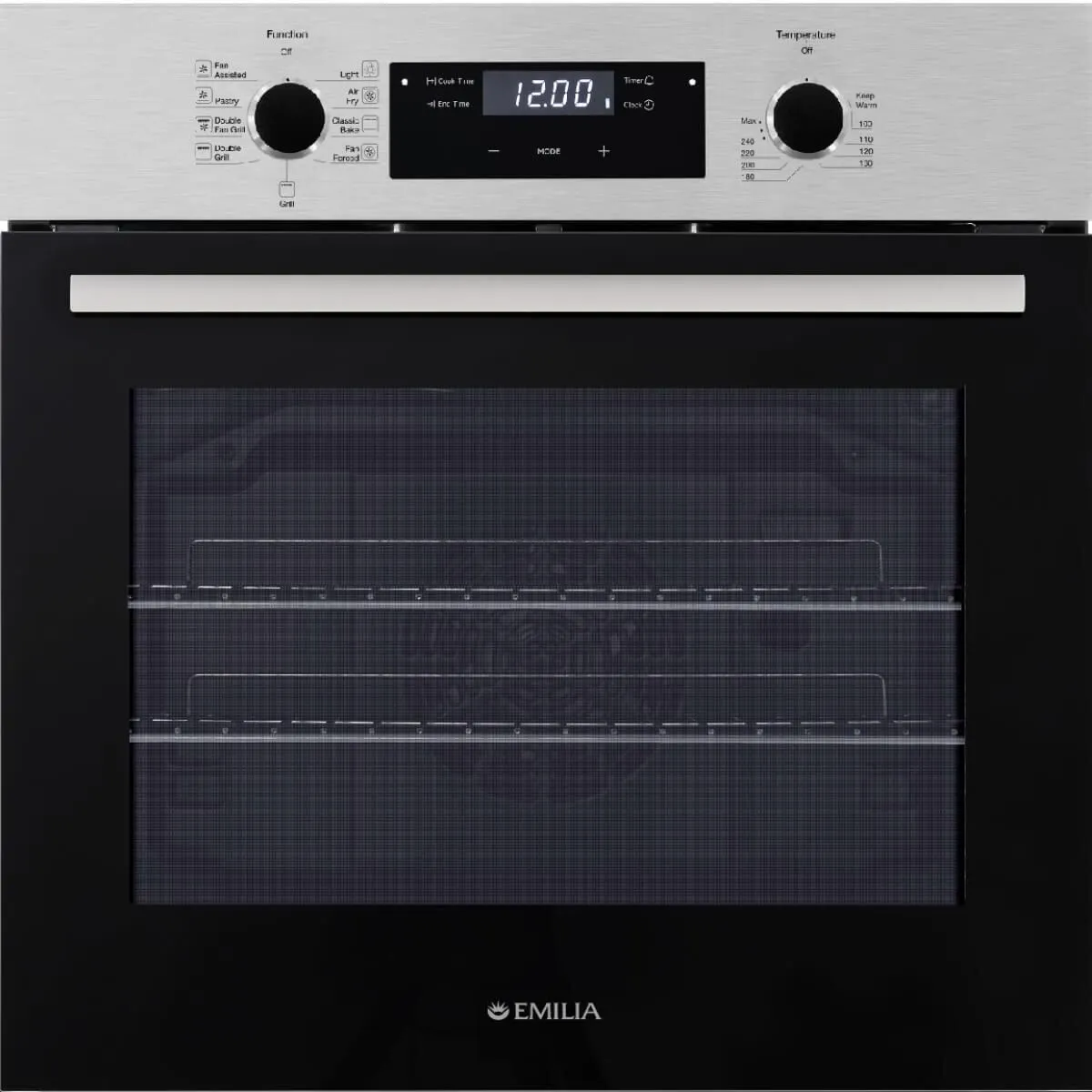 Emilia 60cm Stainless Steel Electric MultiFunction Oven EMF69E
