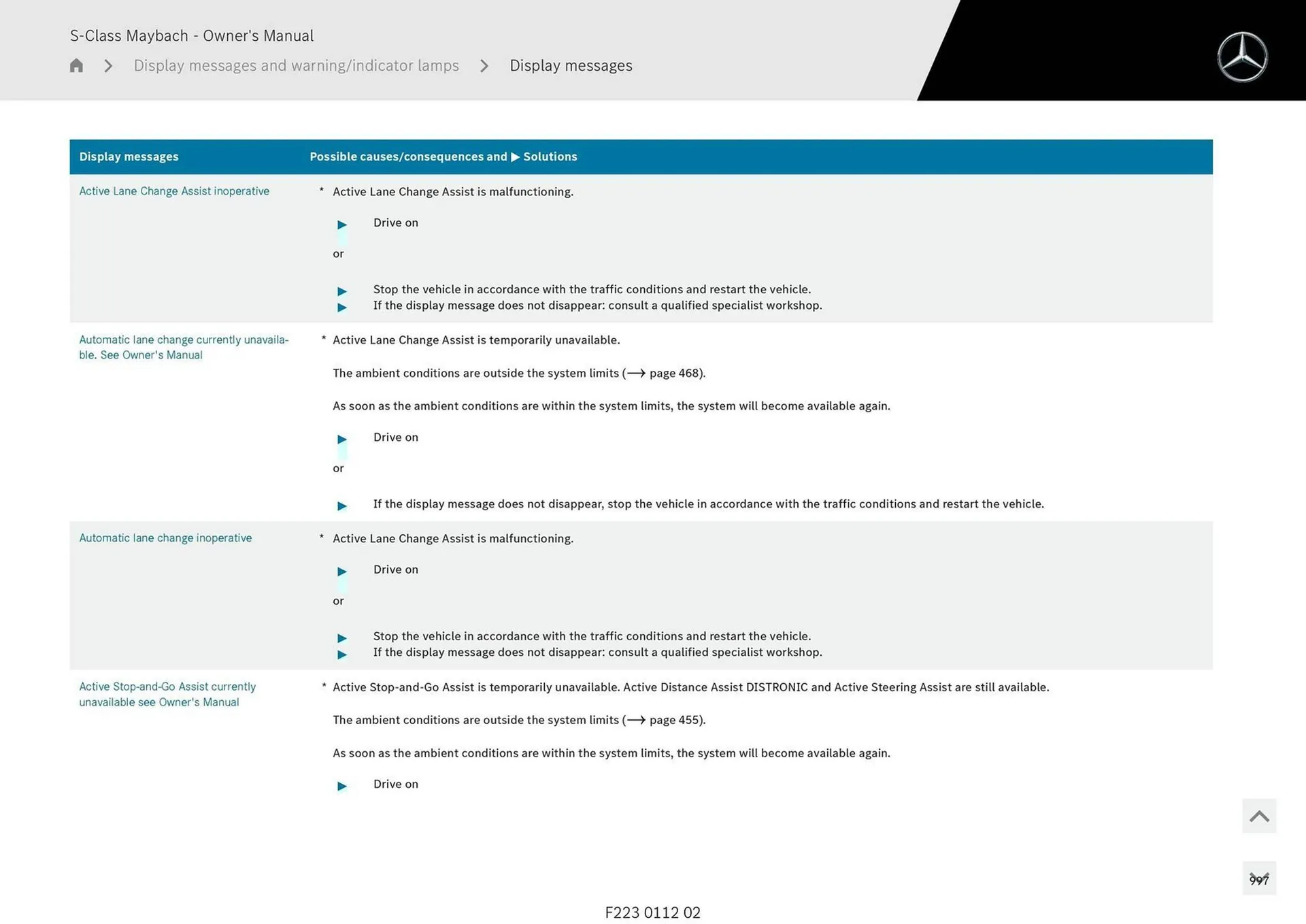 Mercedes-Benz catalogue - Catalogue valid from 1 May to 1 May 2026 - page 997