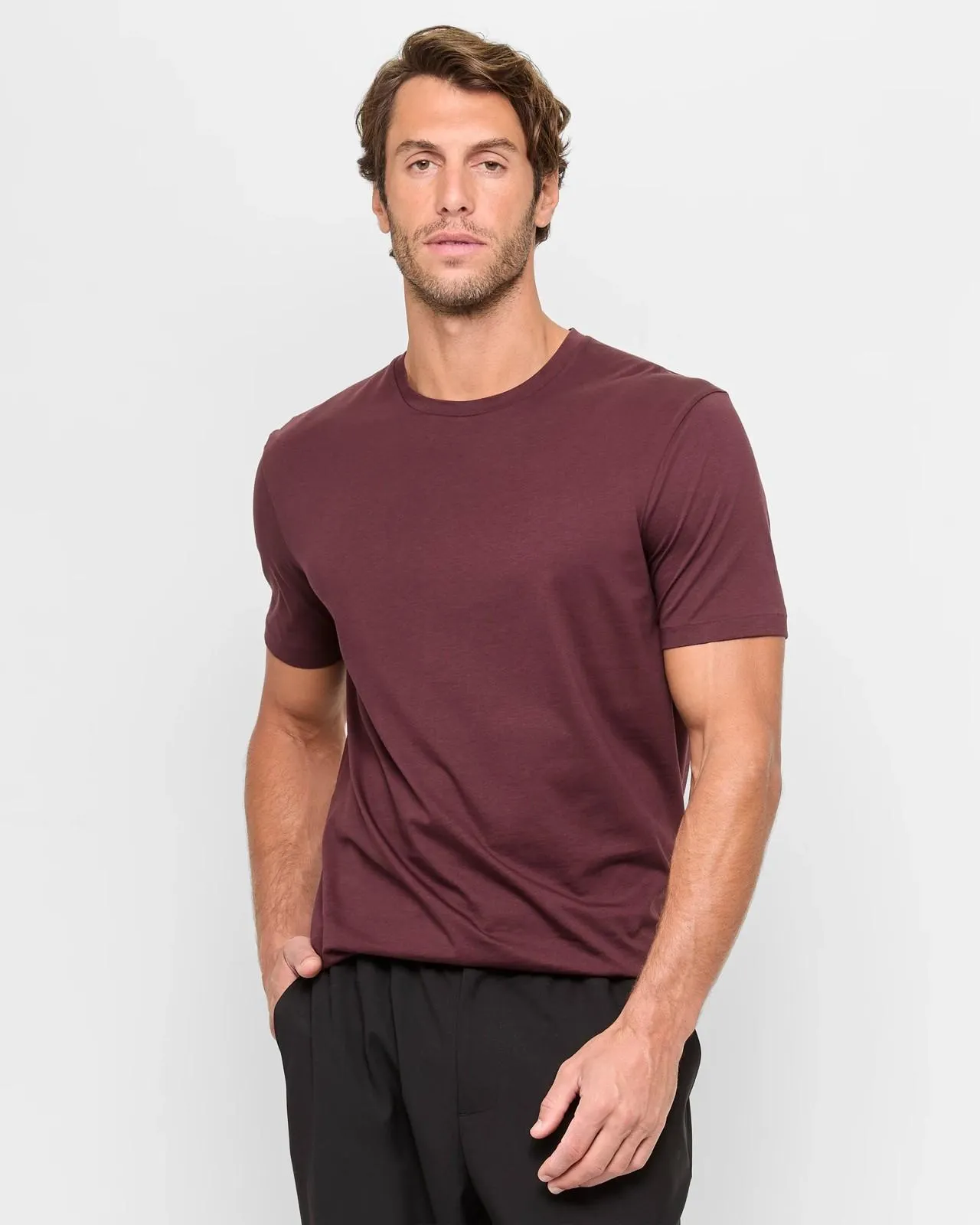 Supima Cotton T-Shirt - Preview - Fudge