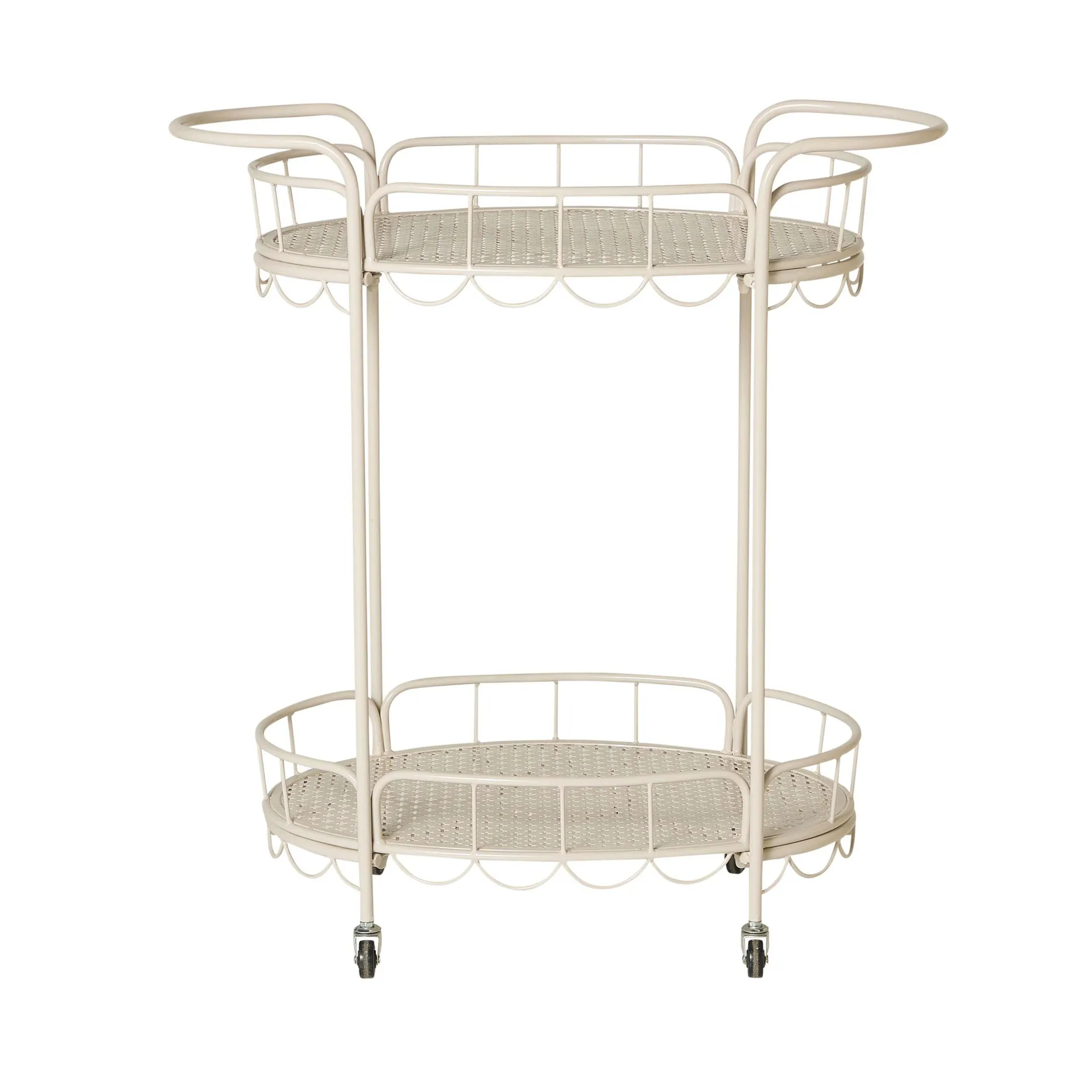 Molly Round Trolley Taupe 79x46x86cm