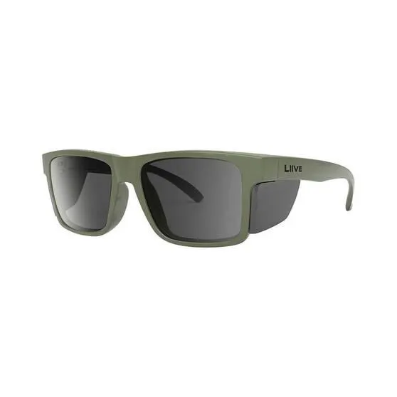 Liive Men’s X Jonny Brooks X Polarised Sunglasses Green with Black Lens