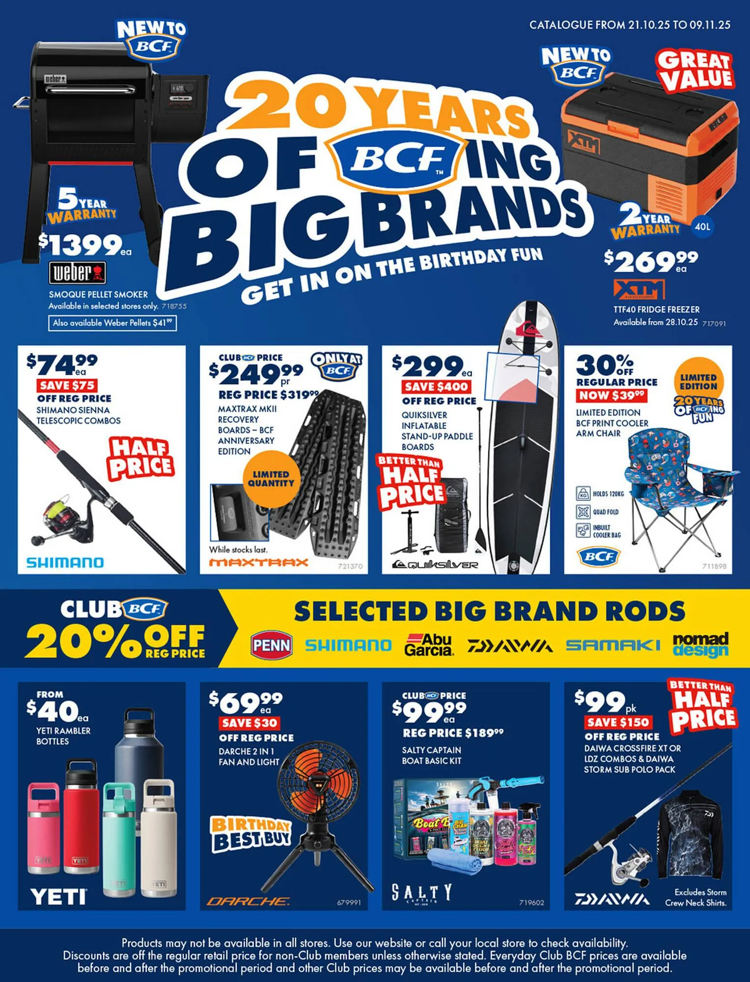 BCF catalogue - Catalogue valid from 21 October to 9 November 2025 - page 1