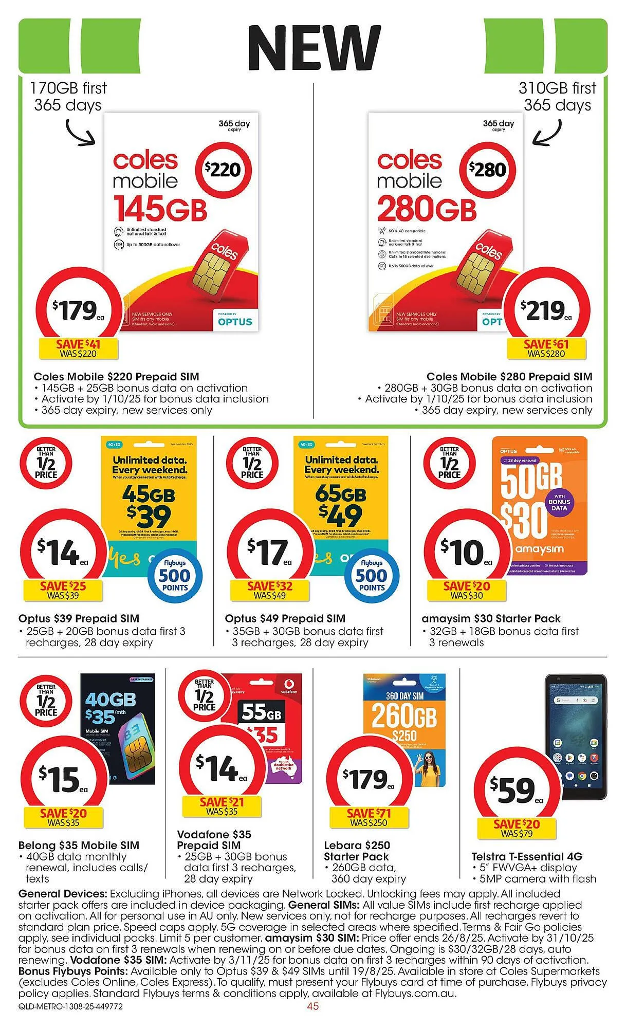 Coles catalogue - Catalogue valid from 12 August to 19 August 2025 - page 45