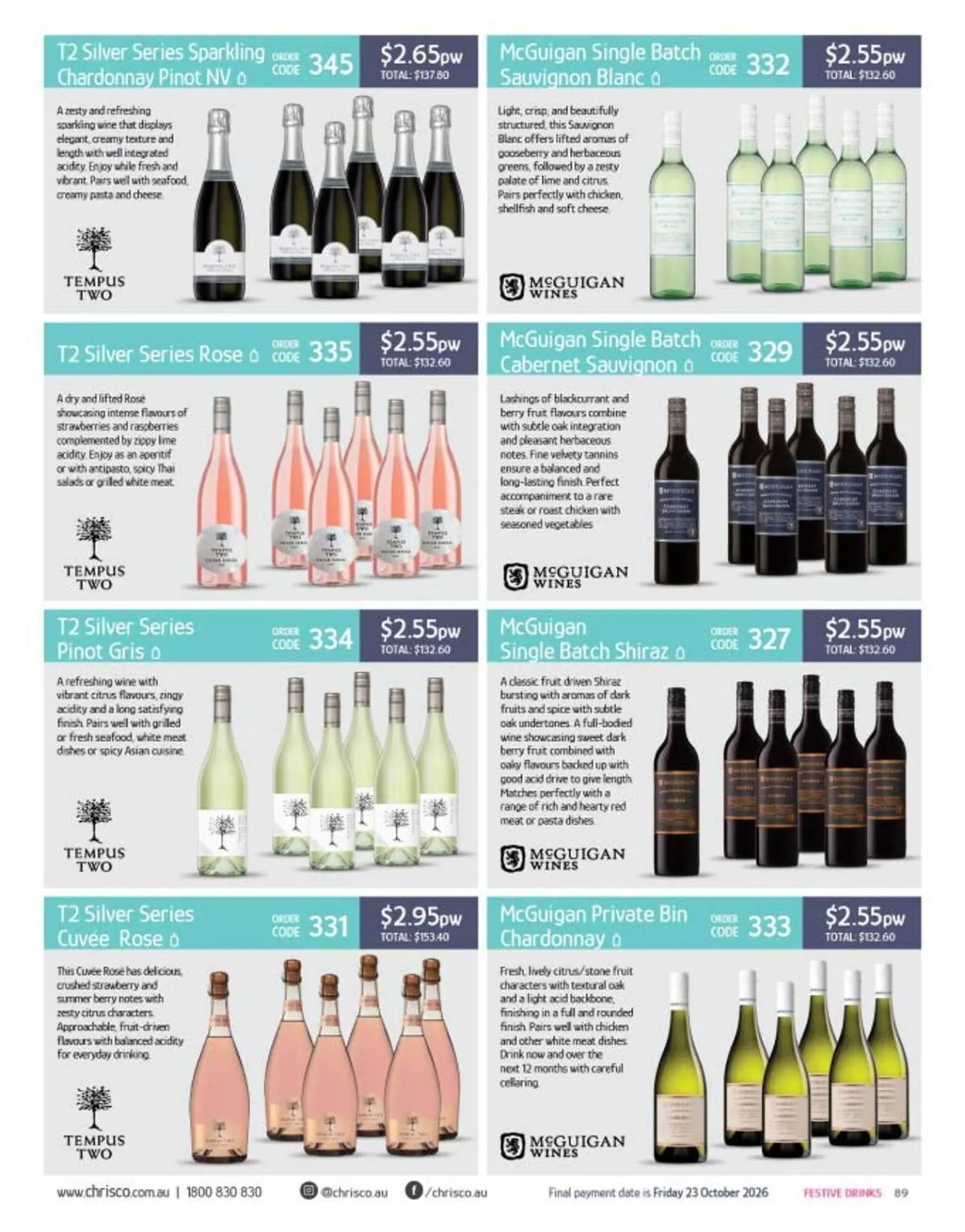 Chrisco Hampers catalogue - Catalogue valid from 19 September to 31 December 2026 - page 89