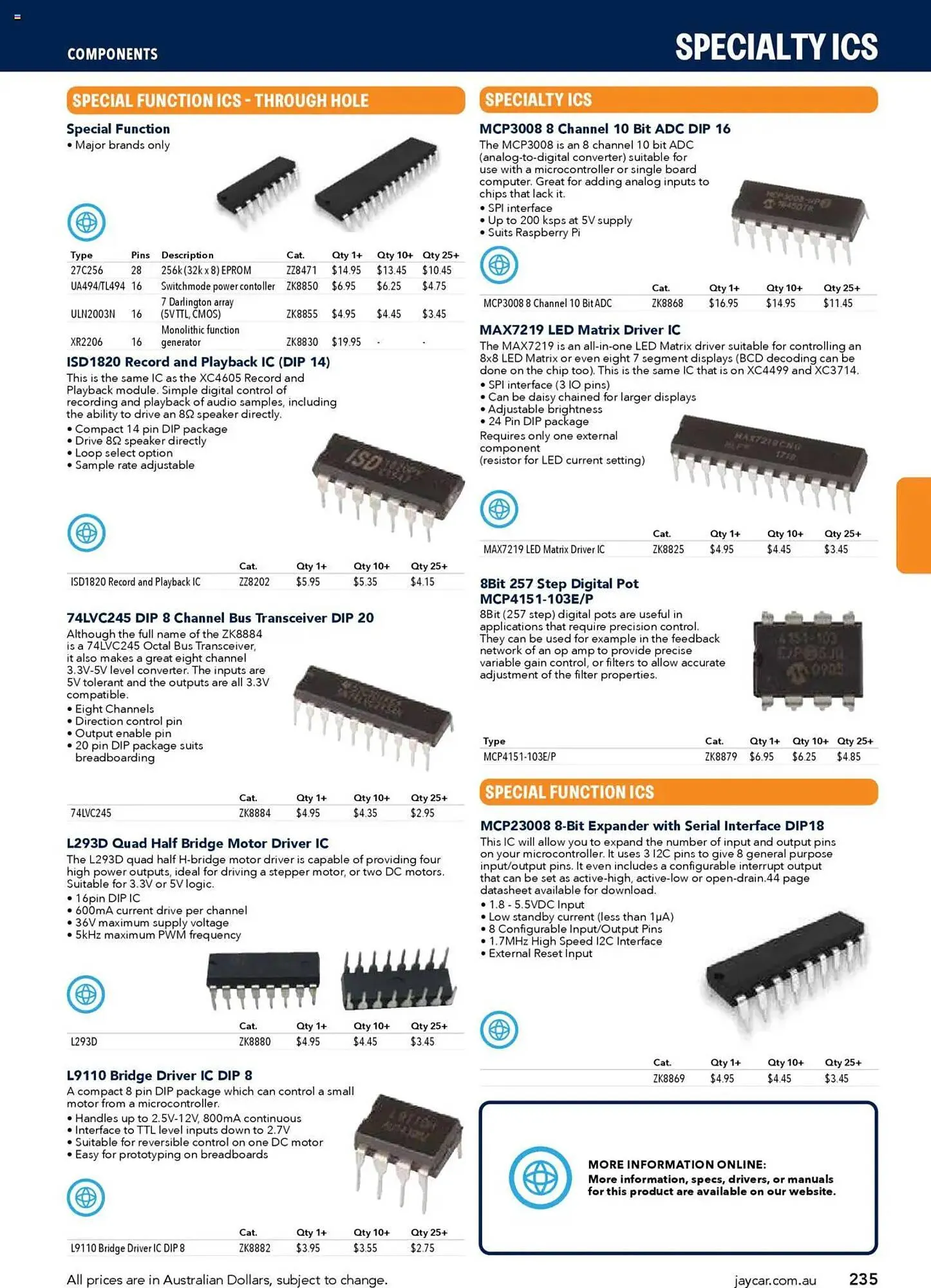 Jaycar Electronics catalogue - Catalogue valid from 8 July to 9 July 2026 - page 235