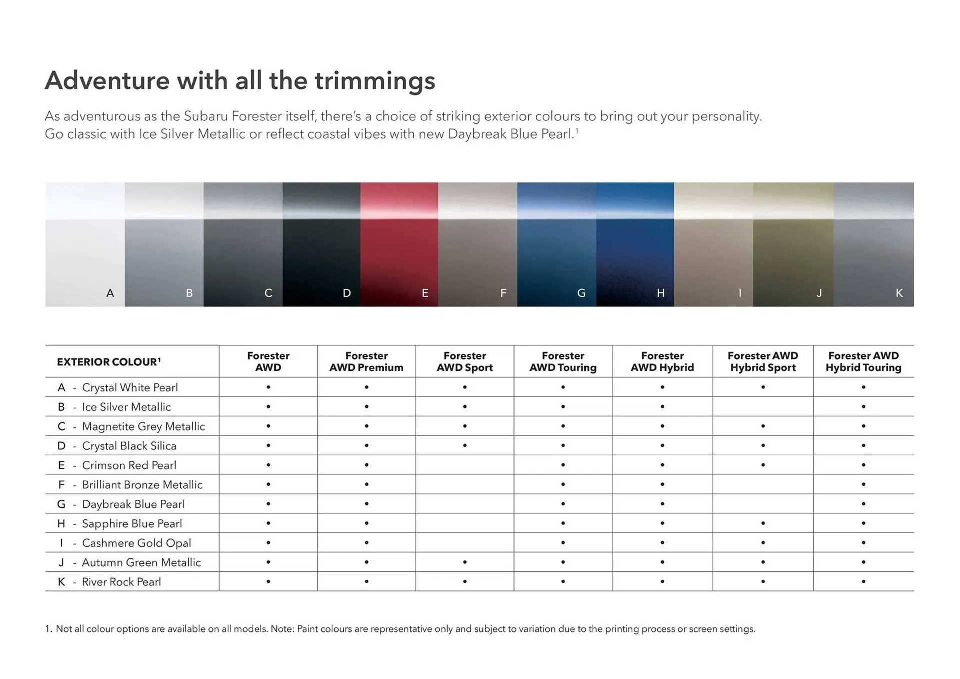 Subaru catalogue - Catalogue valid from 7 August to 7 August 2026 - page 46