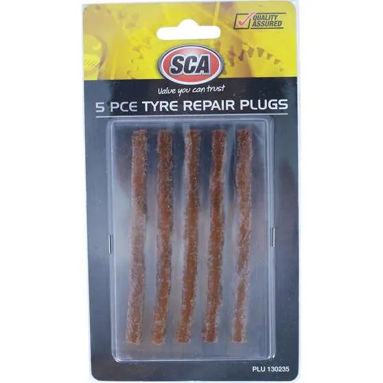 SCA Tyre Repair Plugs - 5 Piece