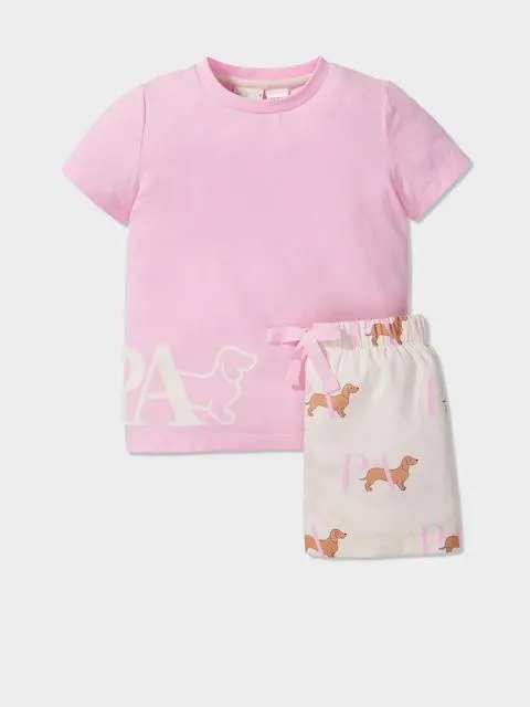 Jnr Girls Short Penny Logo Pj Set