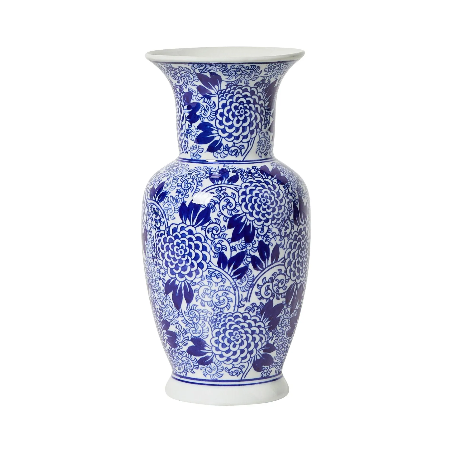 Celadon Dahlia Vase 14x14x30cm