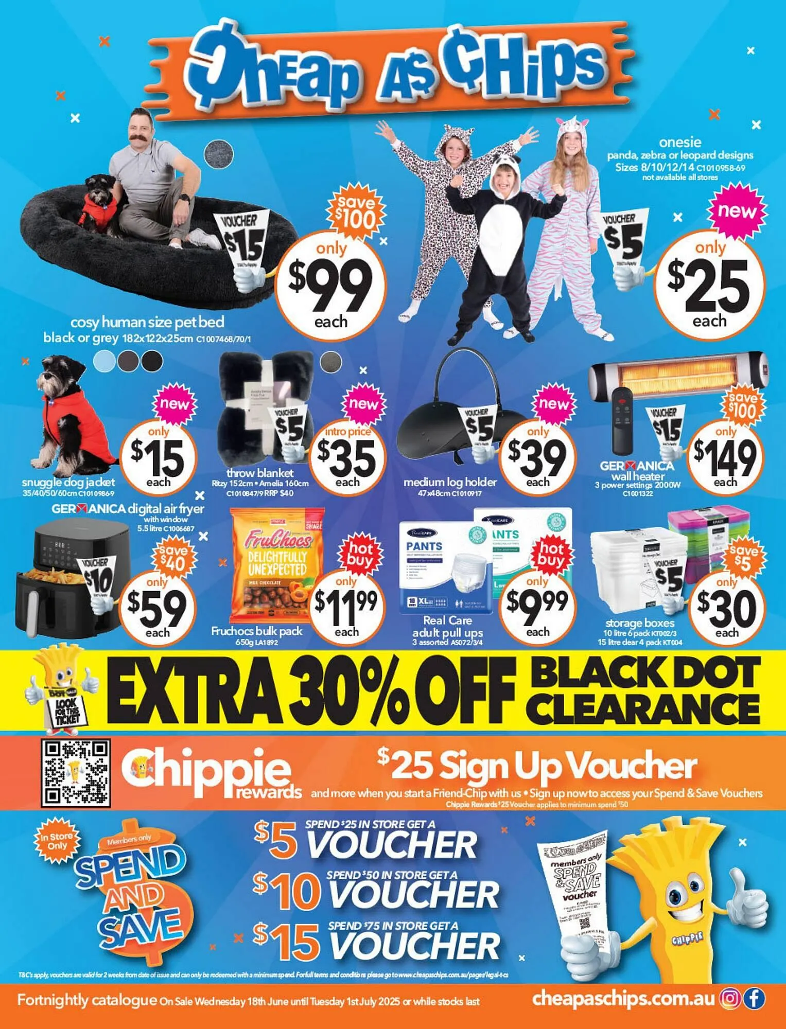 Cheap as Chips catalogue - Catalogue valid from 18 June to 1 July 2025 - page 1