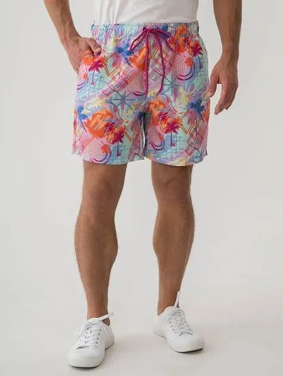 Psychadelic Print Shorts