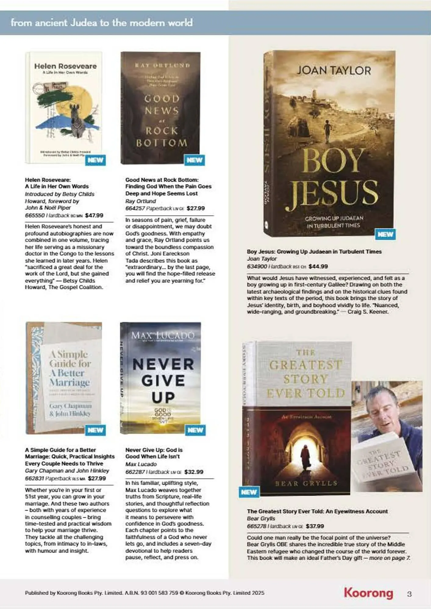 Koorong catalogue - Catalogue valid from 14 July to 24 August 2025 - page 3