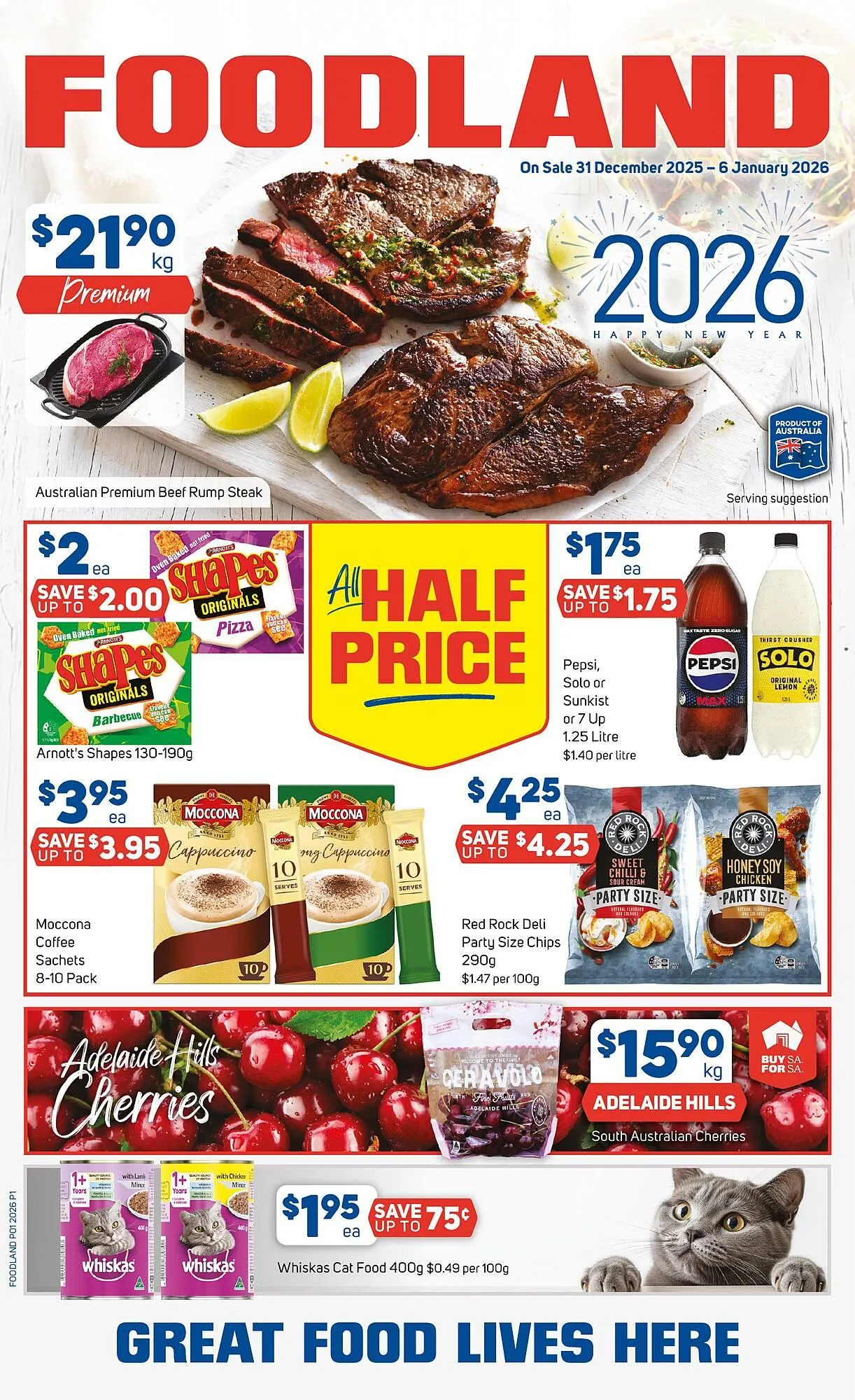 Foodland catalogue - Catalogue valid from 31 December to 6 January 2026 - page 1